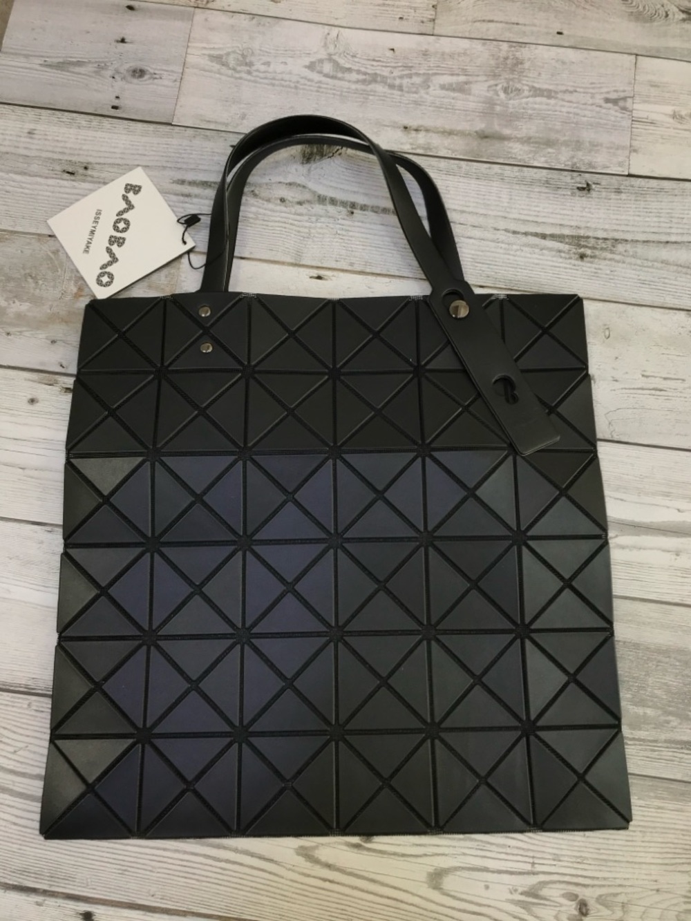 Issey Miyake Black Geometric Tote - Picture 4 of 8
